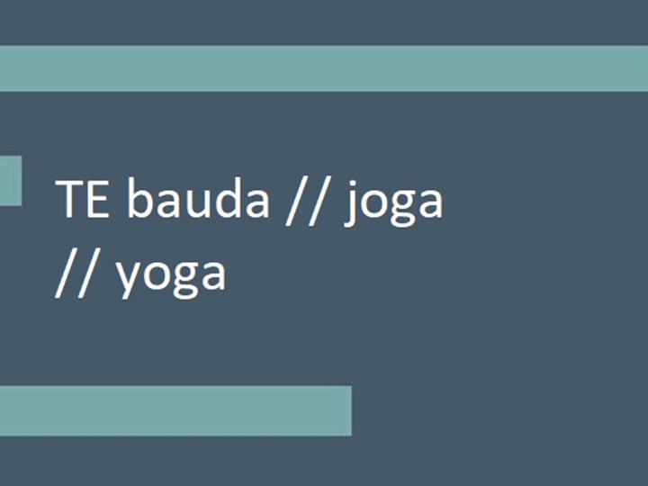 TE bauda // joga // yoga