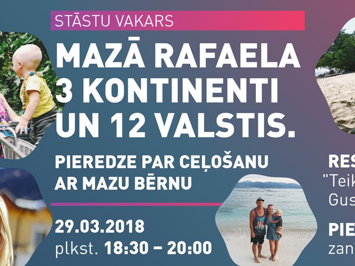 Stāstu vakars // Mazā Rafaela 3 kontinenti un 12 valstis