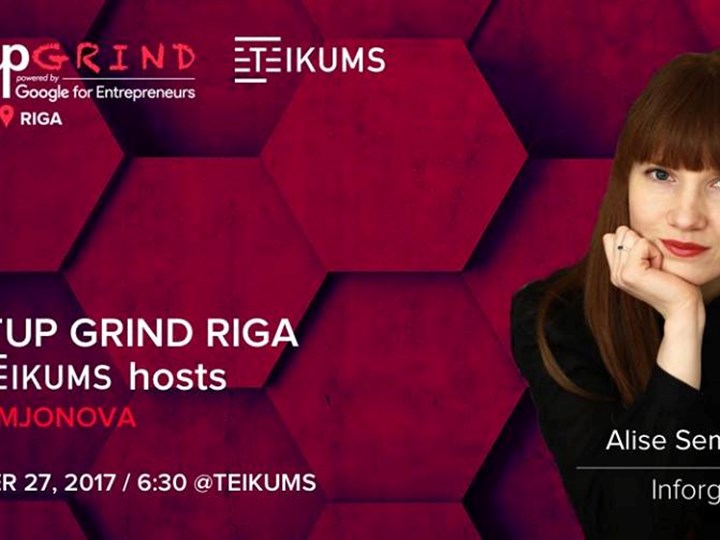 Startup Grind Riga hosts Alise Semjonova (Infogram)